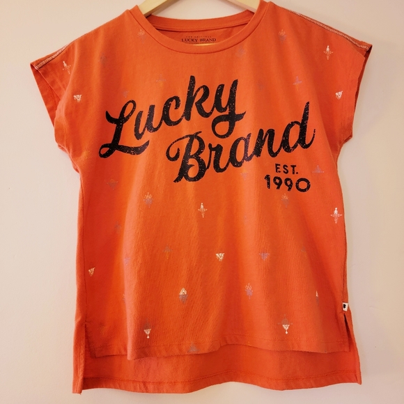 Lucky Brand Tops - LUCKY BRAND STARS & LUCKY CAP SLEEVE TSHIRT